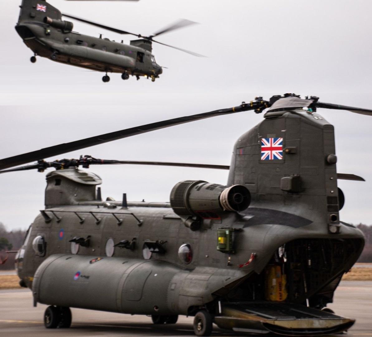 Royal Air Force Chinook Helicopters Return To Estonia To Support Baltic Security - MilitaryLeak